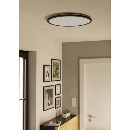 Eglo - Plafón LED de baño LED/16,8W/230V 2700/4000/6500K diá. 50 cm IP44 negro