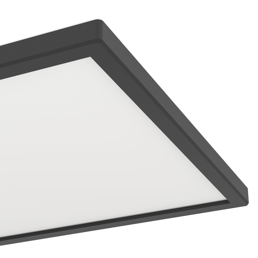Eglo - Plafón LED de baño LED/13,4W/230V 2700/4000/6500K 29x29 cm IP44 negro