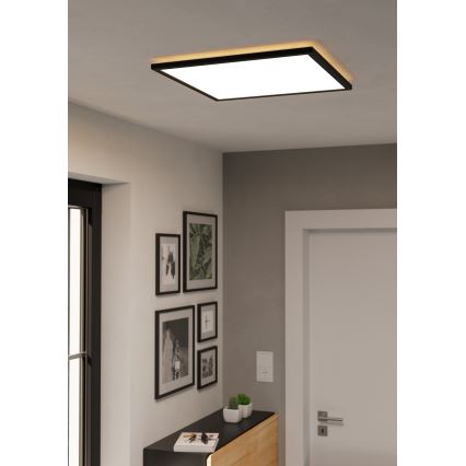 Eglo - Plafón LED de baño LED/17W/230V 2700/4000/6500K 50x50 cm IP44 negro