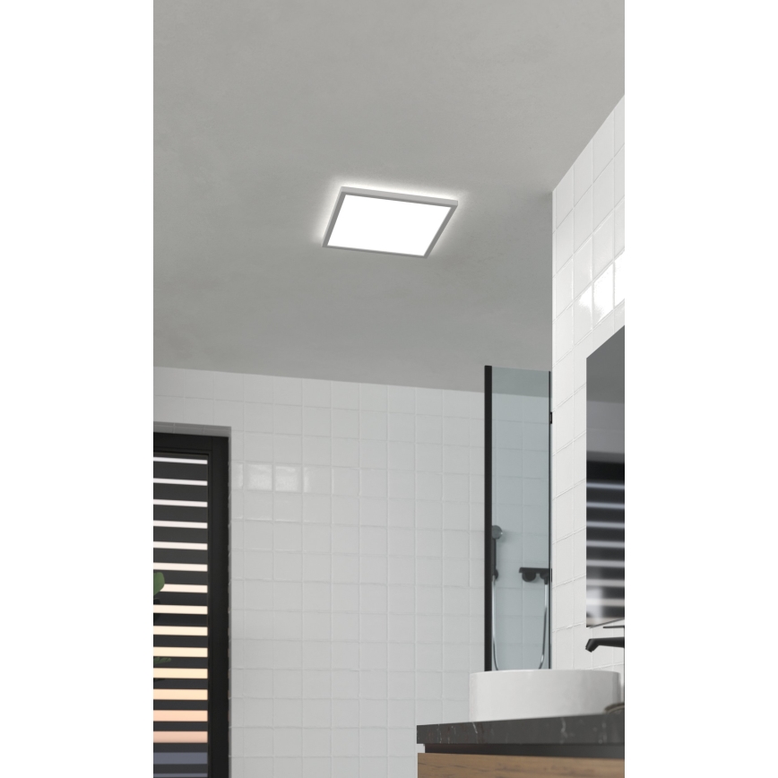 Eglo - Plafón LED de baño LED/17,6W/230V 2700K/4000K/6500K 39x39 cm IP44 blanco