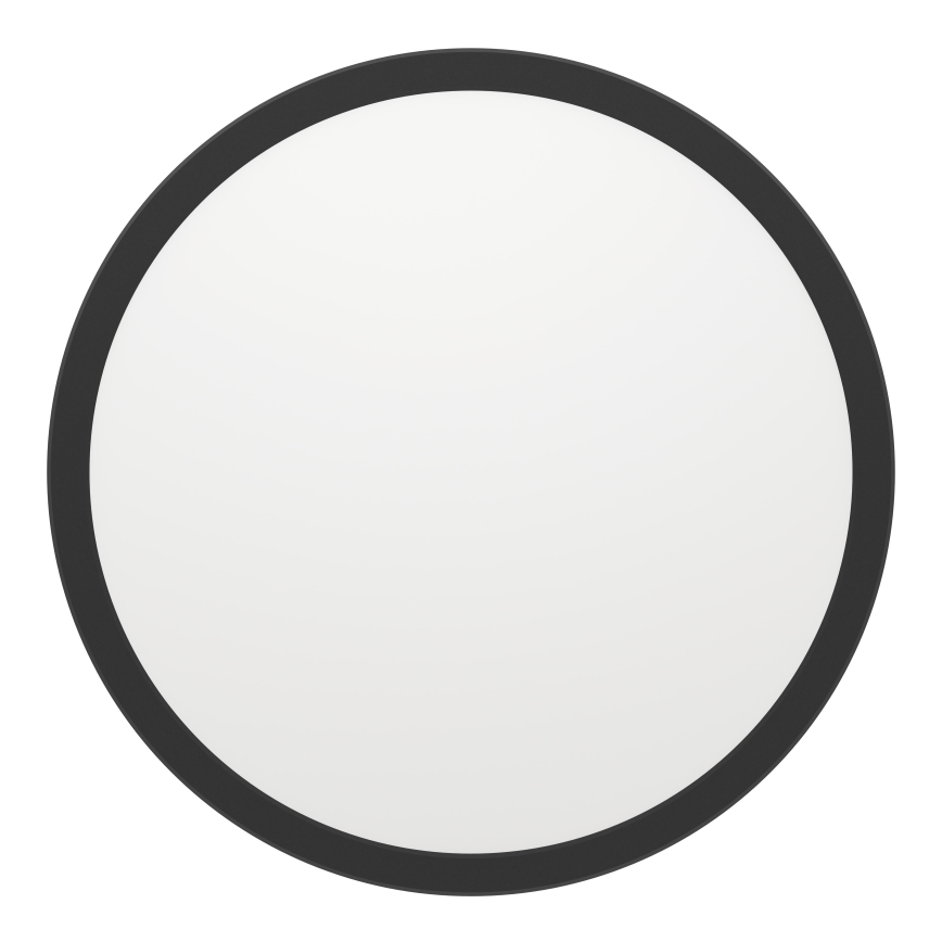 Eglo - Plafón de baño LED regulable LED/18,5W/230V 2700-6500K d. 38,9 cm IP44 negro + mando a distancia