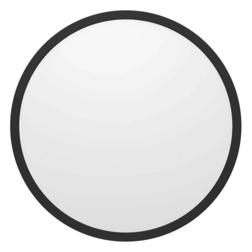 Eglo - Luz de techo LED regulable para baño LED/16,8W/230V 2700-6500K diá. 50 cm IP44 negro + control remoto
