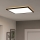 Eglo 901457 - Luz de techo LED regulable para baño LED/17W/230V 2700-6500K 50x50 cm IP44 negro + control remoto