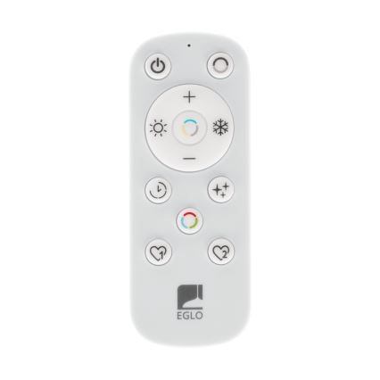Eglo - Luz de techo LED regulable para baño LED/16,8W/230V 2700-6500K pr.50 cm IP44 blanco + control remoto