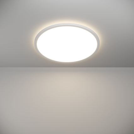 Eglo - Luz de techo LED regulable para baño LED/16,8W/230V 2700-6500K pr.50 cm IP44 blanco + control remoto