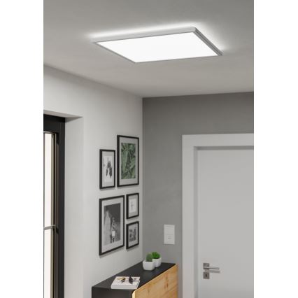 Eglo - Luz de techo LED regulable para baño LED/17W/230V 2700-6500K 50x50 cm IP44 blanco + control remoto