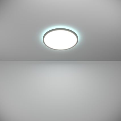Eglo - LED RGBW Plafón regulable para el baño LED/13,9W/230V 2700-6500K diá. 30 cm IP44 negro ZigBee