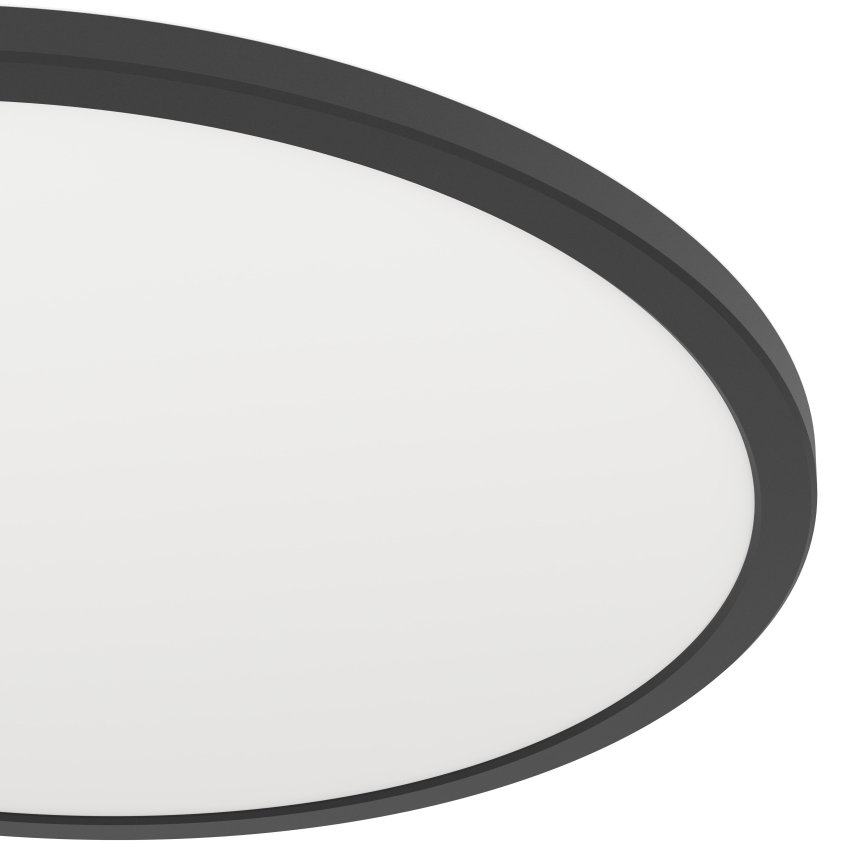 Eglo - LED RGBW Plafón regulable para el baño LED/16,8W/230V 2700-6500K diá. 50 cm IP44 negro ZigBee