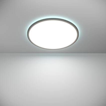 Eglo - LED RGBW Plafón regulable para el baño LED/16,8W/230V 2700-6500K diá. 50 cm IP44 negro ZigBee