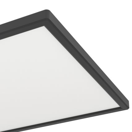 Eglo - LED RGBW Plafón regulable para el baño LED/17,2W/230V 2700-6500K 30x57cm IP44 negro ZigBee