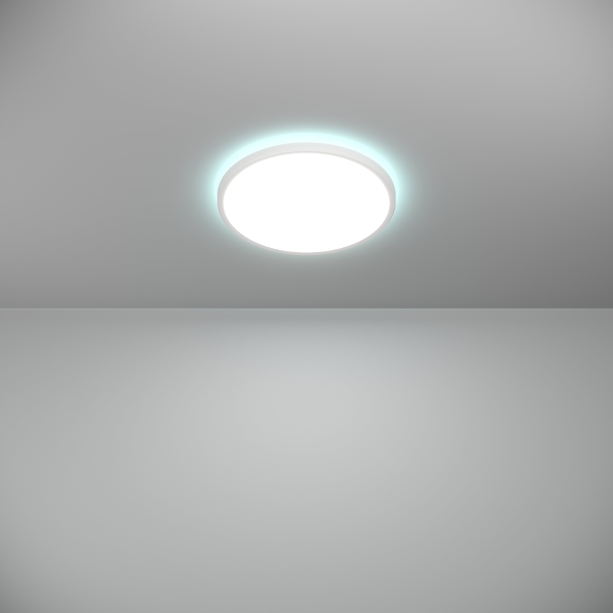 Eglo - LED RGBW Plafón regulable para el baño LED/13,9W/230V 2700-6500K diá. 30 cm IP44 blanco ZigBee