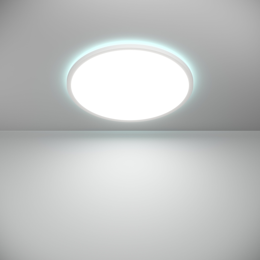 Eglo - LED RGBW Plafón regulable para el baño LED/16,8W/230V 2700-6500K diá. 50 cm IP44 blanco ZigBee