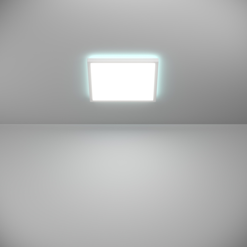 Eglo - LED RGBW Plafón regulable para el baño LED/13,4W/230V 2700-6500K 29x29 cm IP44 blanco ZigBee