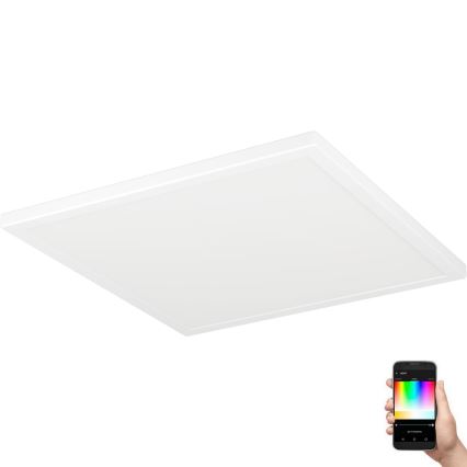Eglo - LED RGBW Plafón regulable para el baño LED/17,6W/230V 2700-6500K 39x39 cm IP44 blanco ZigBee