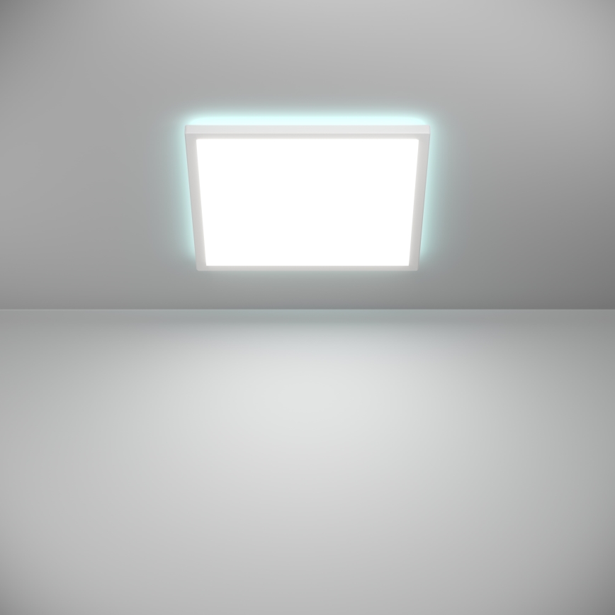Eglo - LED RGBW Plafón regulable para el baño LED/17,6W/230V 2700-6500K 39x39 cm IP44 blanco ZigBee