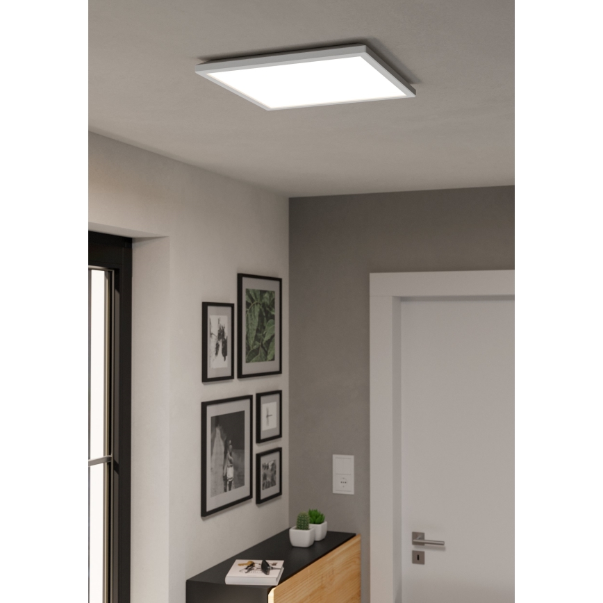Eglo - LED RGBW Plafón regulable para el baño LED/17,6W/230V 2700-6500K 39x39 cm IP44 blanco ZigBee
