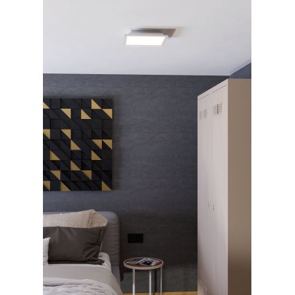 Eglo - Lámpara de techo LED RGBW regulable LED/14W/230V 2700-6500K 30x30 cm blanco