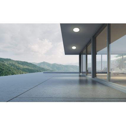 Eglo - Plafón LED para baño, 18 W, 230 V, Ø 31 cm, IP54, blanco