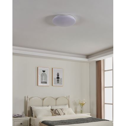 Eglo - Plafón LED de techo para baño LED/36W/230V Ø 43 cm IP54 blanco