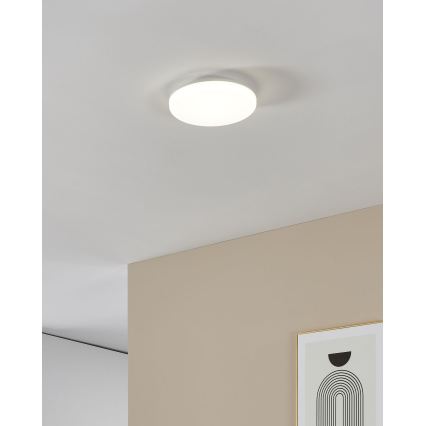 Eglo - Lámpara de techo LED para baño LED/16,5W/230V 2700/4000/6500K Ø 26 cm IP54 blanca