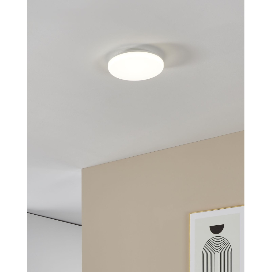 Eglo - Lámpara de techo LED para baño LED/16,5W/230V 2700/4000/6500K Ø 26 cm IP54 blanca