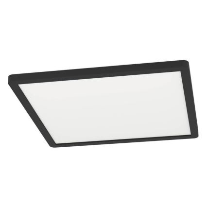 Eglo - Plafón de techo LED para baño 16,4W/230V 29x29 cm IP54 negro