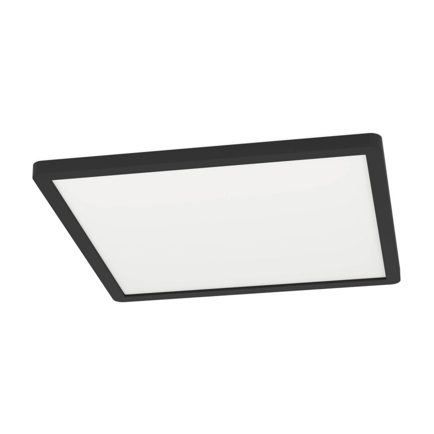 Eglo - Plafón de techo LED para baño 16,4W/230V 29x29 cm IP54 negro