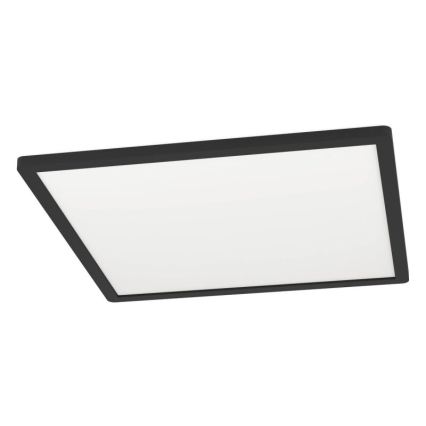 Eglo - Plafón de techo LED para baño 20,2W/230V 39x39 cm IP54 negro