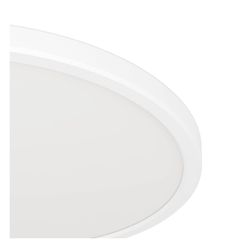 Eglo - Lámpara de techo LED para baño, 16,4 W, 230 V, Ø 30 cm, IP54, blanco