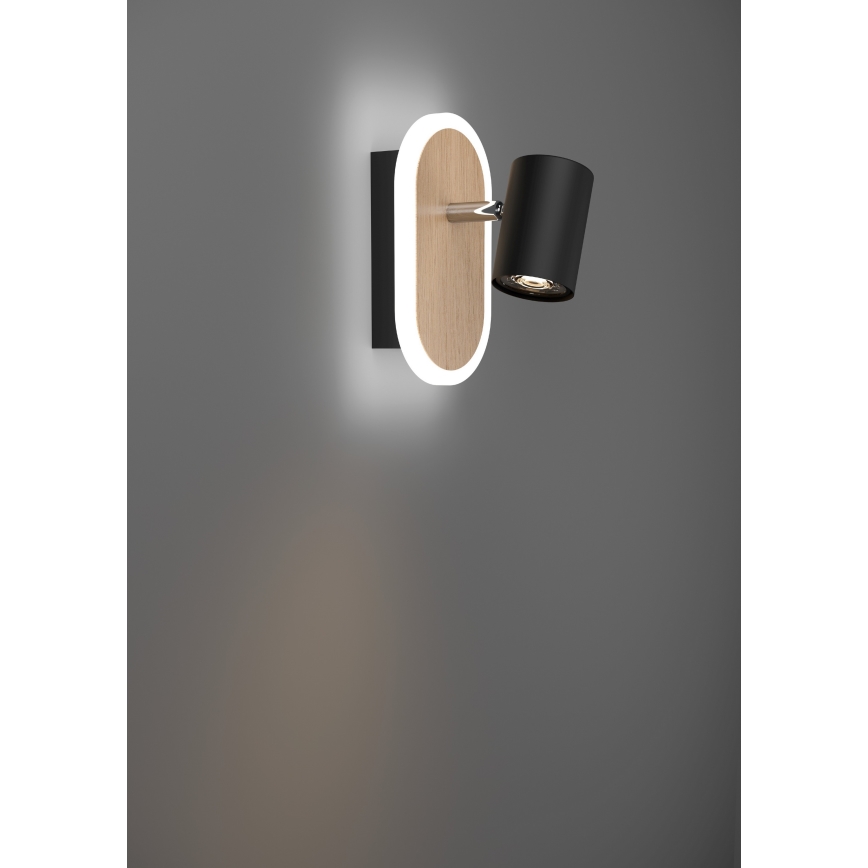 Eglo - Aplique de pared LED tipo foco/7W/230V marrón/negro