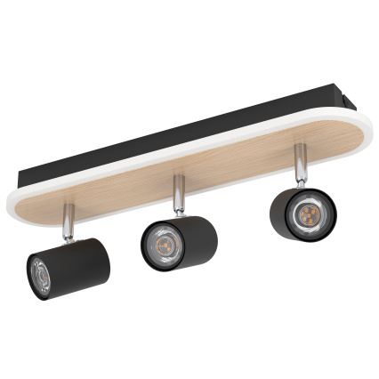 Eglo - Foco LED orientable LED/20W/230V marrón/negro