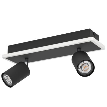 Eglo - Foco LED empotrable LED/12W/230V negro