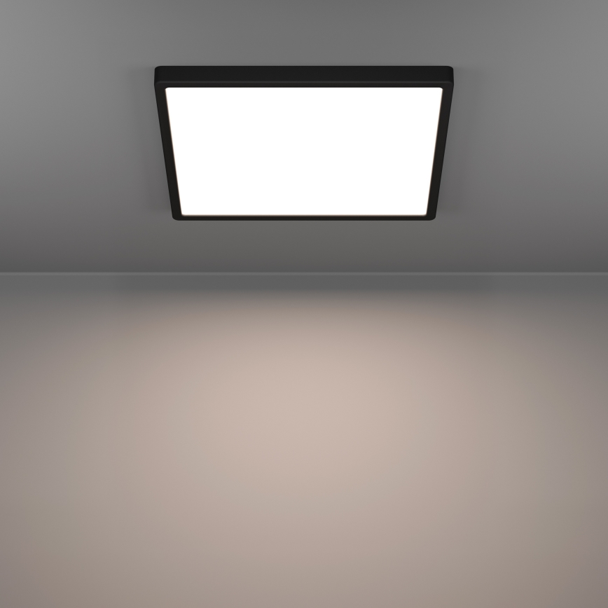 Eglo - Luminaria de techo para baño LED RGBW regulable LED/17,8W/230V 2700-6500K diámetro 39,9 cm IP44 negra