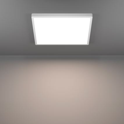 Eglo - Lámpara de techo LED RGBW regulable para baño LED/17,8 W/230 V 2700-6500 K Ø 39,9 cm IP44 blanca