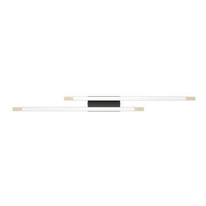 Eglo - Plafón LED regulable 2xLED/10W/230V 3000K negro/beige