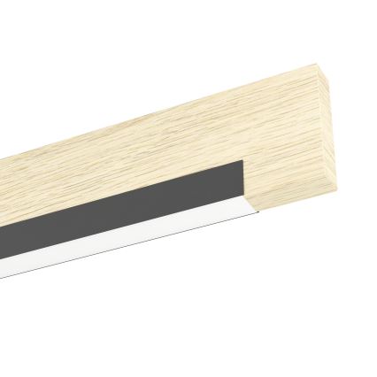 Eglo - Plafón LED regulable 2xLED/10W/230V 3000K negro/beige