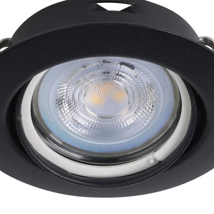 Eglo - SET 3x Lámpara empotrable LED 1xGU10/4W/230V negro