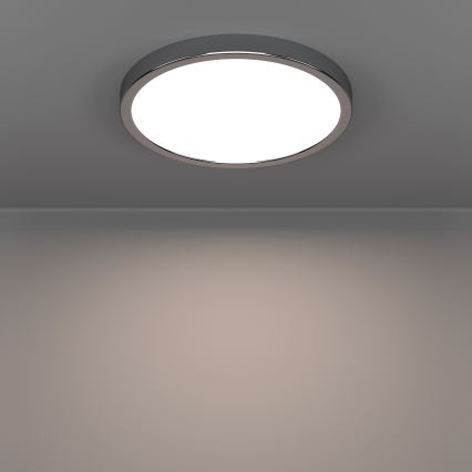 Eglo - Plafón LED para baño LED/14,2W/230V 2700/4000/6500K diámetro 27,8 cm IP44 cromo brillante