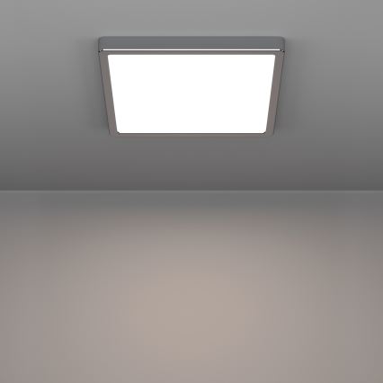Eglo - Luminaria de techo LED para baño LED/13W/230V 2700/4000/6500K 29x29 cm IP44 cromo brillante