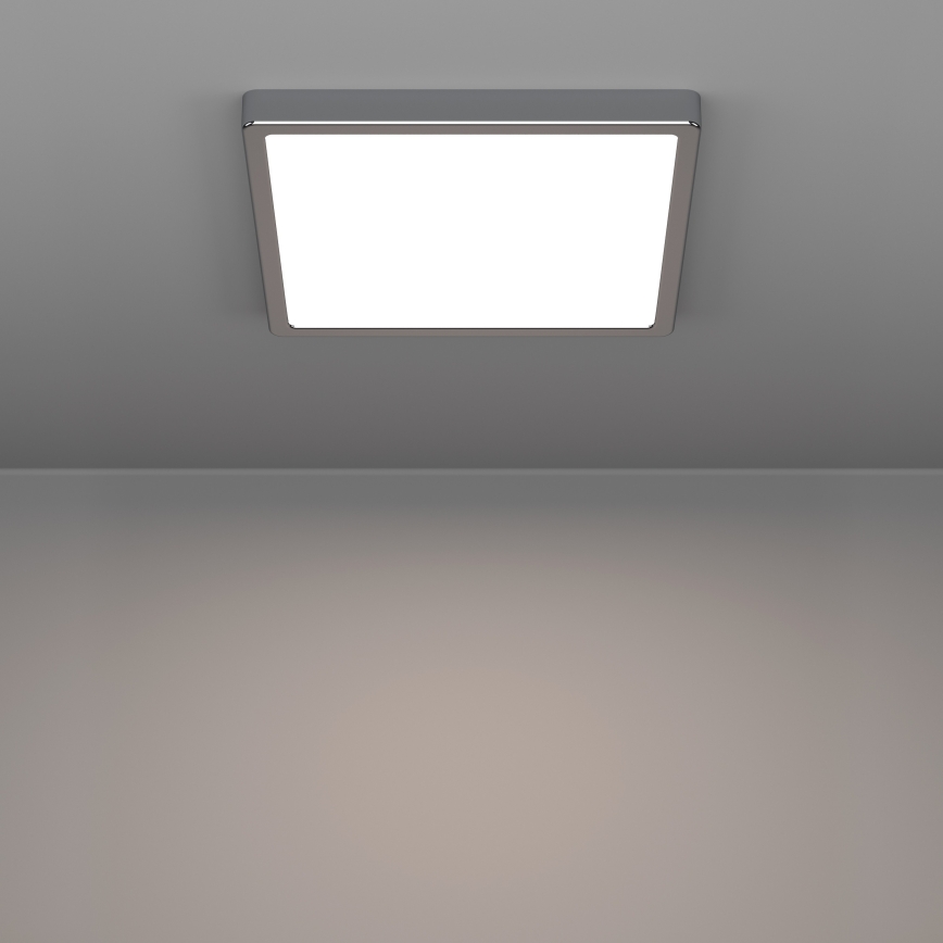 Eglo - Luminaria de techo LED para baño LED/13W/230V 2700/4000/6500K 29x29 cm IP44 cromo brillante