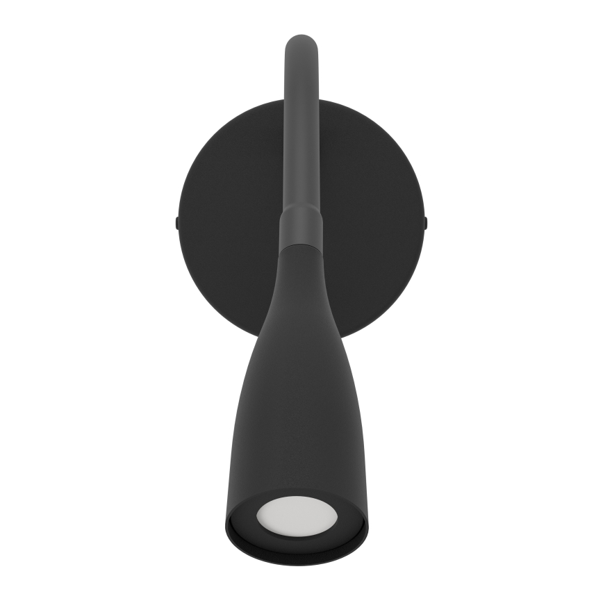 Eglo - Lámpara de pared LED flexible con USB, 3,8W/230V, negra