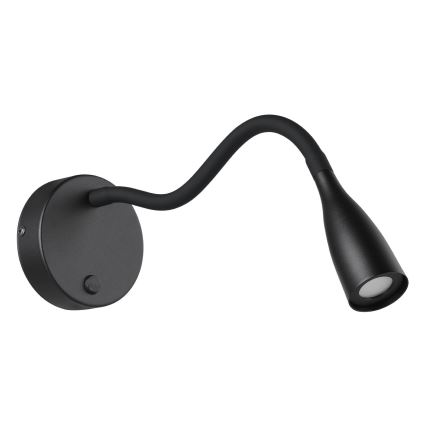 Eglo - Lámpara de pared LED flexible, 3,8 W/230 V, negra