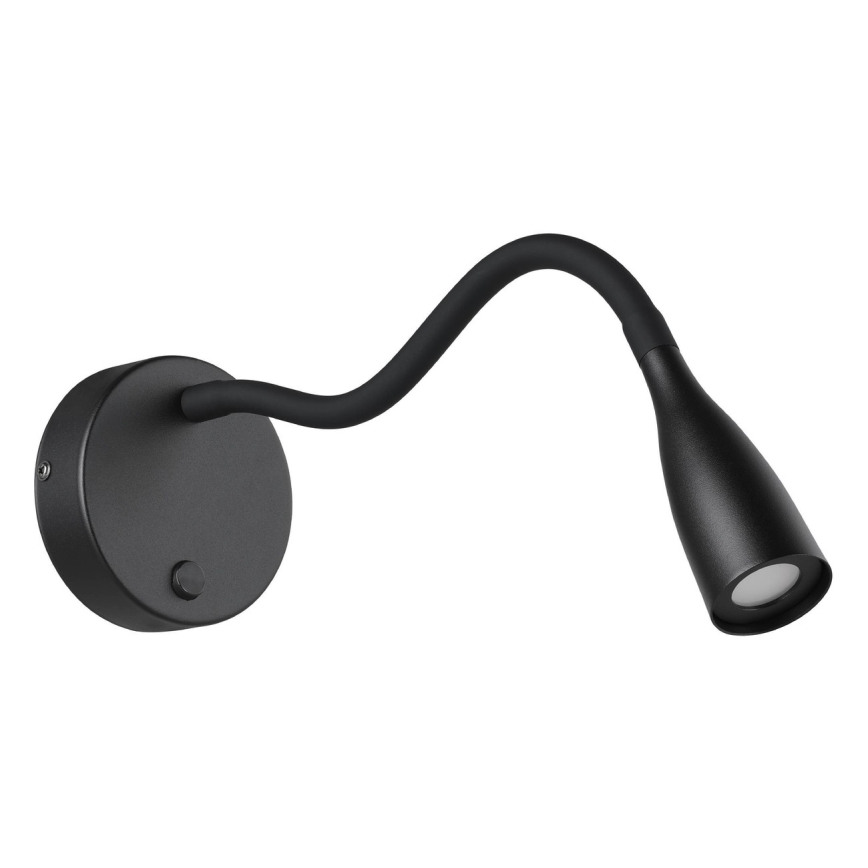 Eglo - Lámpara de pared LED flexible, 3,8 W/230 V, negra