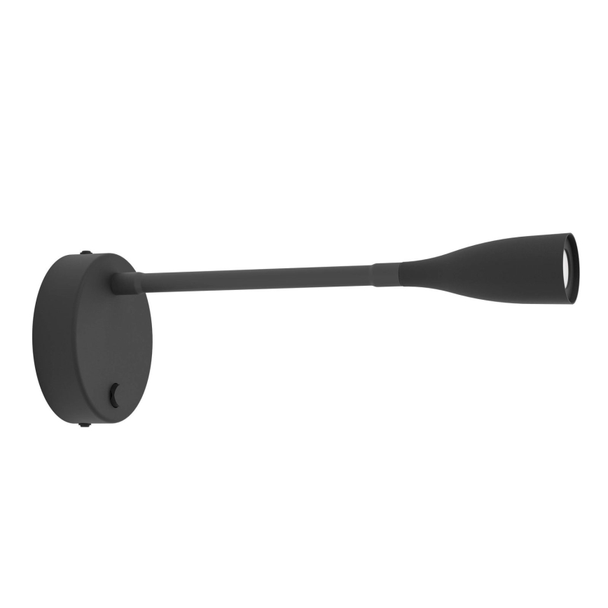 Eglo - Lámpara de pared LED flexible, 3,8 W/230 V, negra