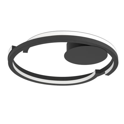 Eglo - Luminaria LED de techo regulable 2xLED/20W/230V 2700-6500K Ø 48 cm negra + mando a distancia