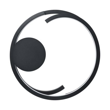 Eglo - Luminaria LED de techo regulable 2xLED/20W/230V 2700-6500K Ø 48 cm negra + mando a distancia