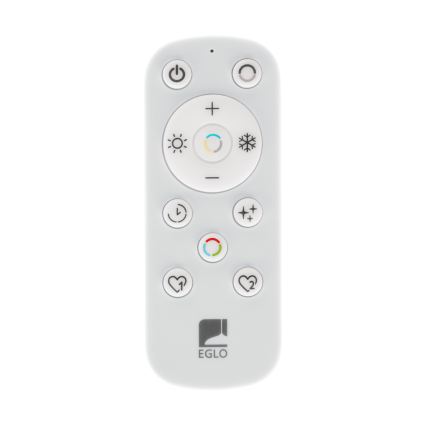 Eglo - Lámpara colgante LED regulable sobre cable 2xLED/20W/230V 2700-6500K Ø 48 cm negra + mando a distancia