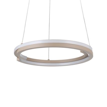Eglo - Lámpara colgante LED regulable con cable 2xLED/20W/230V 2700-6500K Ø 48 cm beige + mando a distancia