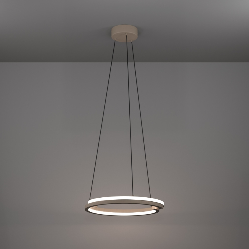 Eglo - Lámpara colgante LED regulable con cable 2xLED/20W/230V 2700-6500K Ø 48 cm beige + mando a distancia