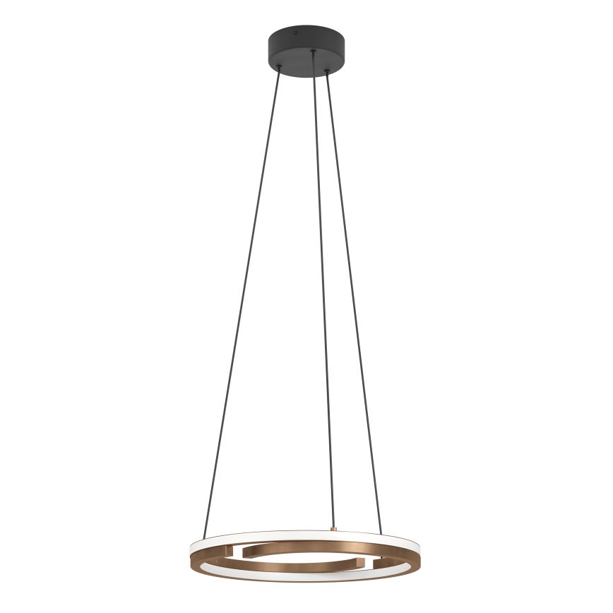 Eglo - Lámpara LED colgante regulable con cable 2xLED/20W/230V 2700-6500K Ø 48 cm bronce + mando a distancia